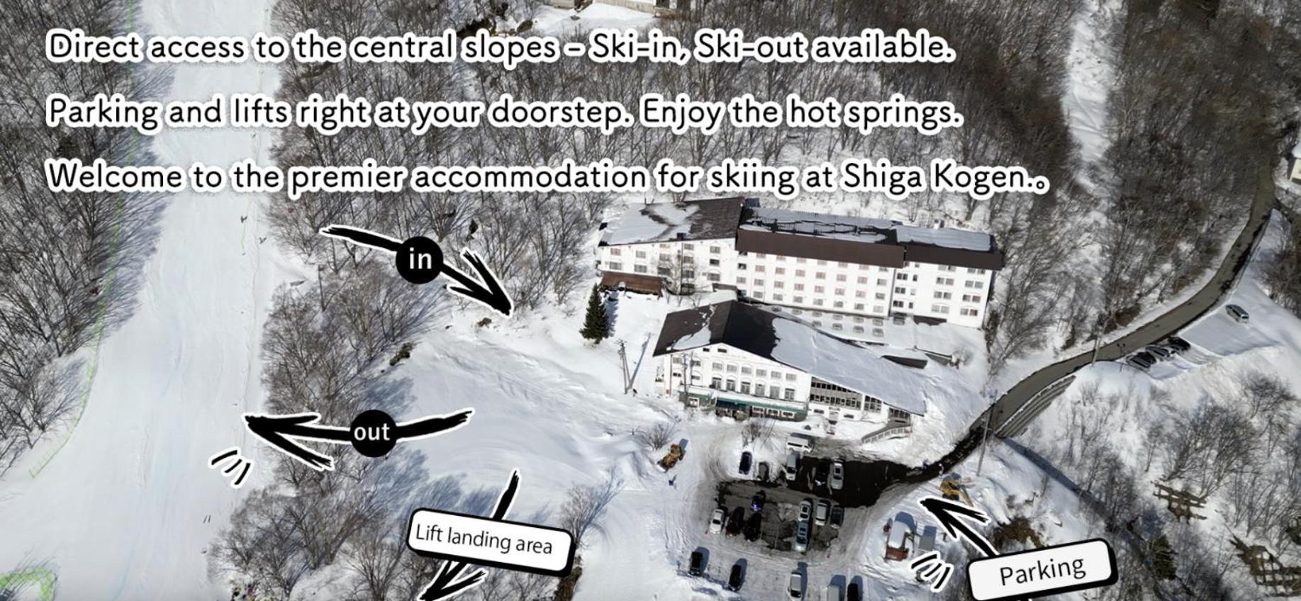 Shiga Swiss Inn Shiga Kogen Esterno foto